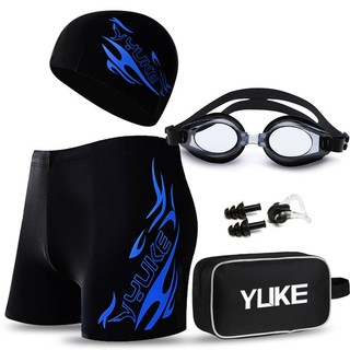  Combo Quần Bơi Kèm Mũ Kính Và Túi Đựng Đồ Bơi Yuke Cho Nam 
