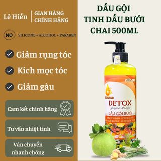 Dàu gội bưởi detox đức anh 500ml-giảm rngj tóc-kích thích mọc tóc