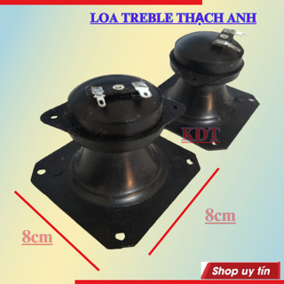 2 chiếc Loa treble thạch anh vuông 8cm kích thước chéo 10cm công suất 100w