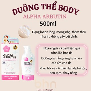 Dưỡng thể trắng da alpha arbutin lotion 3 plus thái lan 500ml