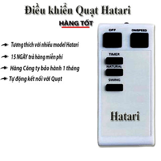 Điều khiển quạt Hatari dùng được cho tất cả loại hatari - bh 3 tháng lỗi đổi mới