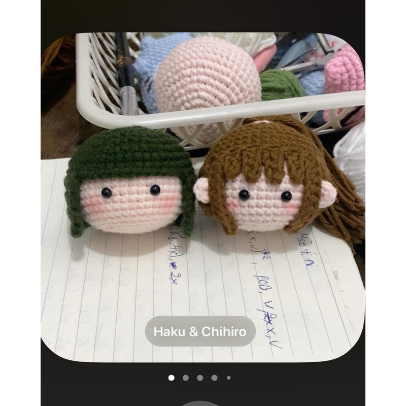 Haku Và Chihiro Len | Ame Handmade |