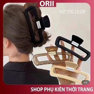 Kẹp tóc càng cua ,kẹp tóc càng cua minmin 13cm ,kẹp tóc hàn quốc phong cách lolita nhẹ nhàn ,chất liệu nhựa acrylic.