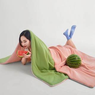  Chăn hè thun lạnh Spandex Chăn mỏng mùa hè Tomato kích thước 2mx2m3 chất thun mát rượi nhẹ tênh như mây 