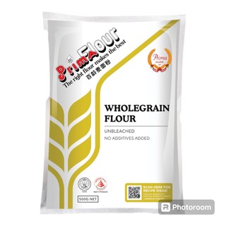 Bột mì wholegrain flour Prima màu vàng gói 500g