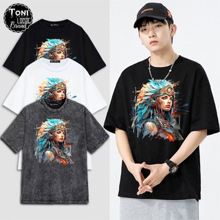 Áo Thun Tay Lỡ NATIVE AMERICAN Local Brand Cotton 100% 260gsm Form rộng Unisex (AT9630L - Full Box)