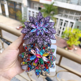 Kẹp tóc đính đá 10cm cao cấp sang trọng làm quà tặng mẹ kẹp tóc nữ trung niên