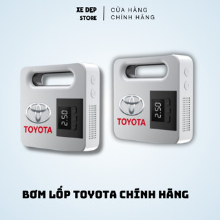 Bơm lốp ô tô TOYOTA chính hãng nhà máy - Bảo hành: 12 tháng - Bơm điện tử thông minh tự ngắt - XE ĐẸP AUTO