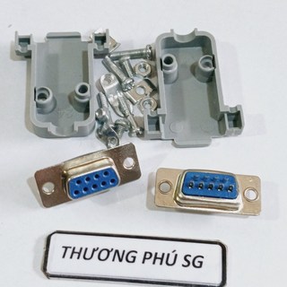Đầu hàn Com 9 (DB9) / Com 9 Lổ Cái (DB9F - 9M Lổ Cái) (Bao gồm võ nhựa)