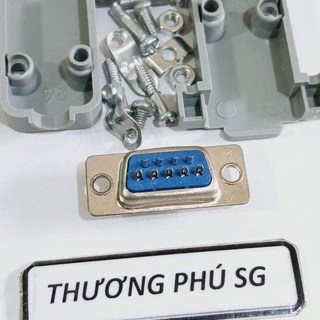 Đầu hàn Com 9 (DB9) / Com 9 Lổ Cái (DB9F - 9M Lổ Cái) (Bao gồm võ nhựa)