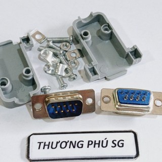 Đầu hàn Com 9 (DB9) / Com 9 Kim Đực (DB9M - 9M Kim Đực) (Bao gồm võ nhựa)