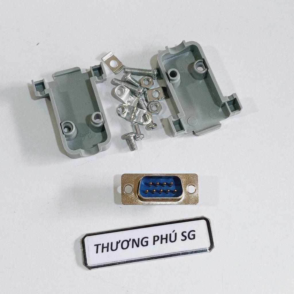Đầu hàn Com 9 (DB9) / Com 9 Kim Đực (DB9M - 9M Kim Đực) (Bao gồm võ nhựa)
