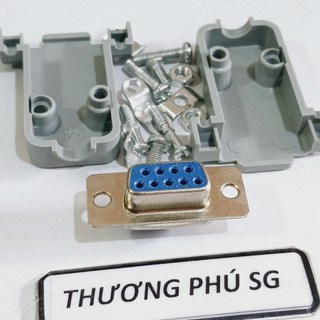 Đầu hàn Com 9 (DB9) / Com 9 Lổ Cái (DB9F - 9M Lổ Cái) (Bao gồm võ nhựa)