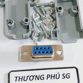Đầu hàn Com 9 (DB9) / Com 9 Lổ Cái (DB9F - 9M Lổ Cái) (Bao gồm võ nhựa)