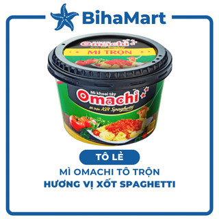 [TÔ LẺ] - MASAN - Omachi tô trộn hương vị Xốt Spaghetti (105g/tô) - Mì tô Omachi, Mì trộn Omachi tô xốt Spaghetti