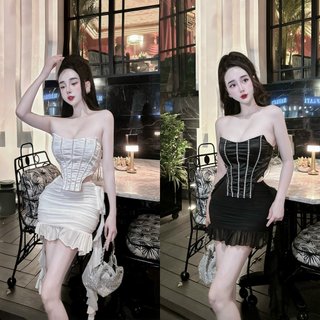 Set váy nữ cúp ngực tiểu thư Q=ND