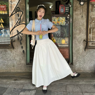 Chân váy dài xếp ly dáng xòe CROWN SKIRT - Aufra Studio