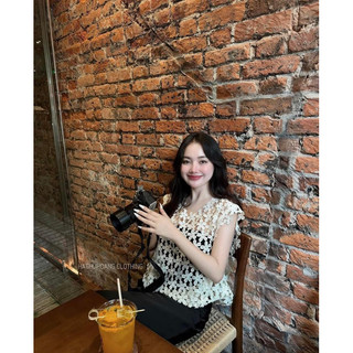 Set áo lưới hoa kèm quây ha thu hoang