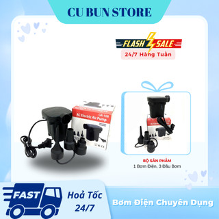 Bơm điện chuyên dụng, bơm hơi cho bể phao bơi, ghế hơi tựa lưng - Bơm Điện Mini 2 Chiều Giá Tốt
