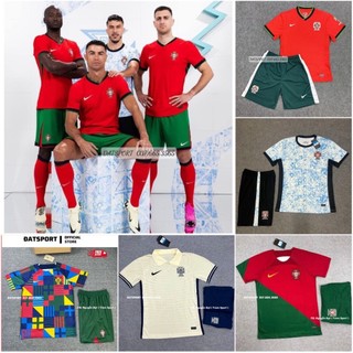 Bộ quần áo bóng đá Euro 2024 Đội Tuyển Bồ Đào Nha Full Logo vải thái chuẩn thi đấu