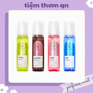 Xịt thơm toàn thân perfume mist bath & body works - citrus, coconut, musk, rain