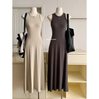 [PORO Clothing] 8503 váy body sát nách dáng dài