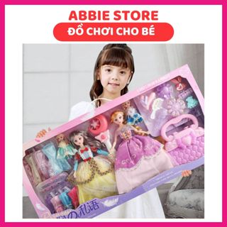 Búp bê công chúa Elsa Anna Barbie Cỡ Lớn 30cm, đồ chơi cho bé gái