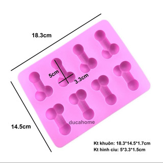 Khuôn đổ socola silicon hình con Ciu - Dùng cho làm socola, làm bánh và làm thạch cao cấp