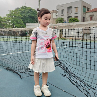 áo thun tay lỡ cổ tim tráng bạc 20 kill sýtem silly love cho bé,chất cotton cao cấp(8-30kg) SARA KIDS 276