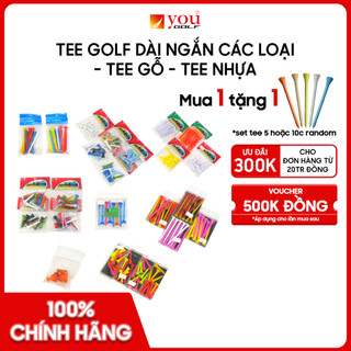 Tee golf dài ngắn các loại - tee gỗ - tee nhựa