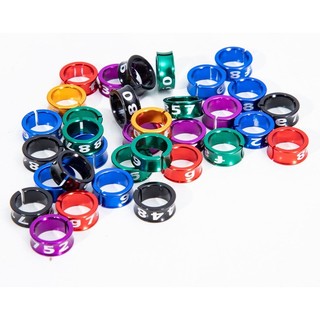 Vòng nhẫn đeo chân cho chim cảnh,Vòng nhôm đeo chân chim, Vòng chân vẹt 4mm 5mm 6mm 7mm