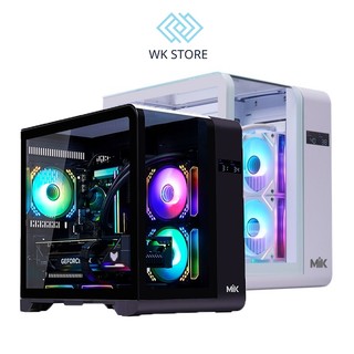 Vỏ case máy tính mik barbatos m | black / white | m-atx | no fan mới bh 24t