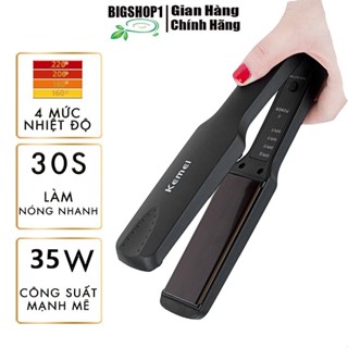 Máy duỗi tóc KEMEI KM-329 bản to 4 MỨC CHỈNH NHIỆT-hãng phân phối