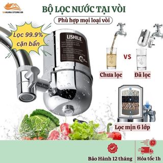 Bộ Lọc Nước Tại Vòi 7 Lớp Cao Cấp Lắp Đặt Đơn Giản Lọc Đến 99.9% Cặn Bẩn Tạp Chất Có Trong Nước Sinh Hoạt
