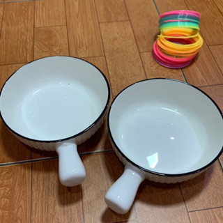  Tô  pha mỳ ,bát tô tay cầm trắng xọc viền đen siêu cute dễ thương dày dặn gốm sứ cao cấp 