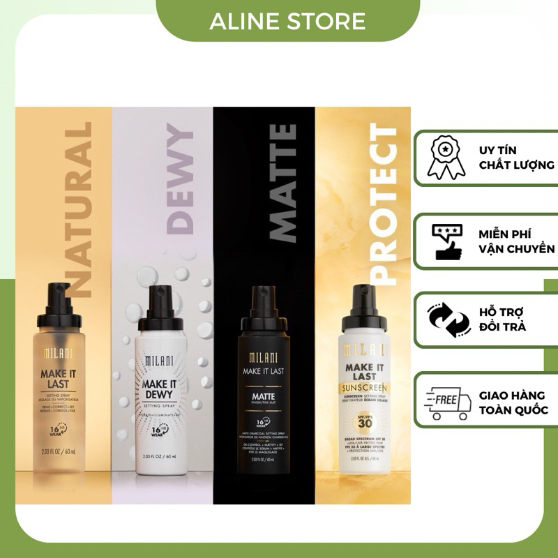 Xịt giữ nền Milani Make it Lash 60ml