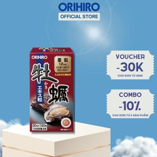 Viên Uống Tinh Chất Hàu Tươi ORIHIRO Tăng Cường Sinh Lý Nam Hộp 120 Viên - Orihiro Viet Nam