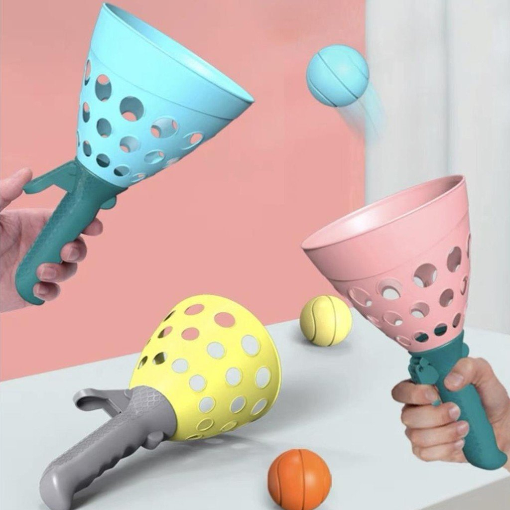 Cốc Bắn Bóng Giúp Phát Triển Chiều Cao Tặng Kèm 4 Bóng, Đồ Chơi Thể Thao Vận Động, Bộ 2 Cốc Kèm 4 Bóng 89029