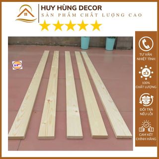 Thanh Nan Gỗ Thông Bào Sẵn Giá Rẻ Dày 1cm x 5cm x Dài 1m, Gỗ Thông Xẻ Thanh Dùng Làm Nẹp Chỉ Decor, Diy