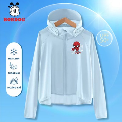 Áo chống nắng bé trai BOBDOG chất vải kim cương ngăn tia UV size 10kg đến 34kg cho bé