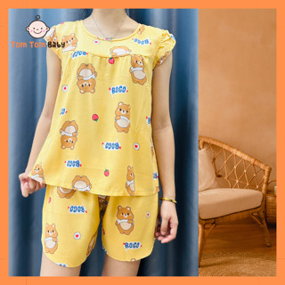 Túi 1 Bộ đồ nữ Tole, Lanh Đùi Cánh Tiên, có 4 Size từ 48-70 kg, chất vải tole lanh 2 da loại 1 mềm, mát,đồ bộ cho mẹ