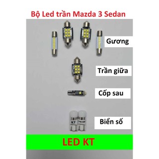 Bộ đèn led nội thất Mazda 3 Sedan và Hactchback đèn led trần Mazda 3 và cốp mazda 3