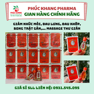 Dầu ông già thái đỏ siang pure oil thái lan - 3cc và 7cc