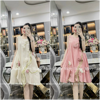 Váy bầu , váy suông , Váy sát nách đính hoa