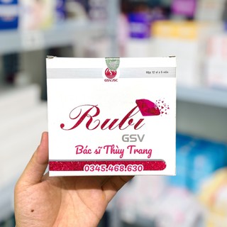 Viên uống giảm lão hóa, bổ sung vitamin cho da sạm, nám, tàn nhang Rubi GSV - hộp 60 viên