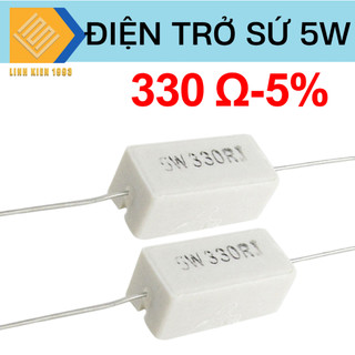 Điện trở công suất 330 ohm 5w điện trở sứ 5w sai số 5%, điện trở 330 ohm