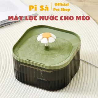  Máy lọc nước cho mèo hình bông hoa dễ thương | Bình bơm nước tự động cho thú cưng giúp mèo chăm uống nước  Kèm lõi lọc  