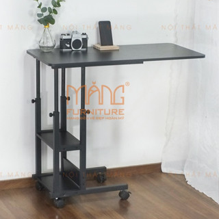 Bàn Làm Việc, Bàn Nâng Hạ Nội Thất Măng, mặt gỗ mdf,chân sắt có bánh xe di chuyển, đa năng tiện dụng