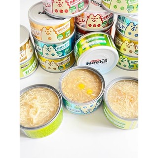Pate neeka lon 80g nhiều vị - pate thịt sợi dành cho mèo mọi lứa tuổi