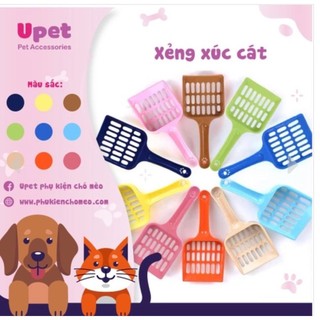 Xẻng hót phân mèo - Dụng cụ xúc cát dọn vệ sinh phân cho mèo có tay cầm dài, lưới lọc cát nhỏ dễ dàng sử dụng